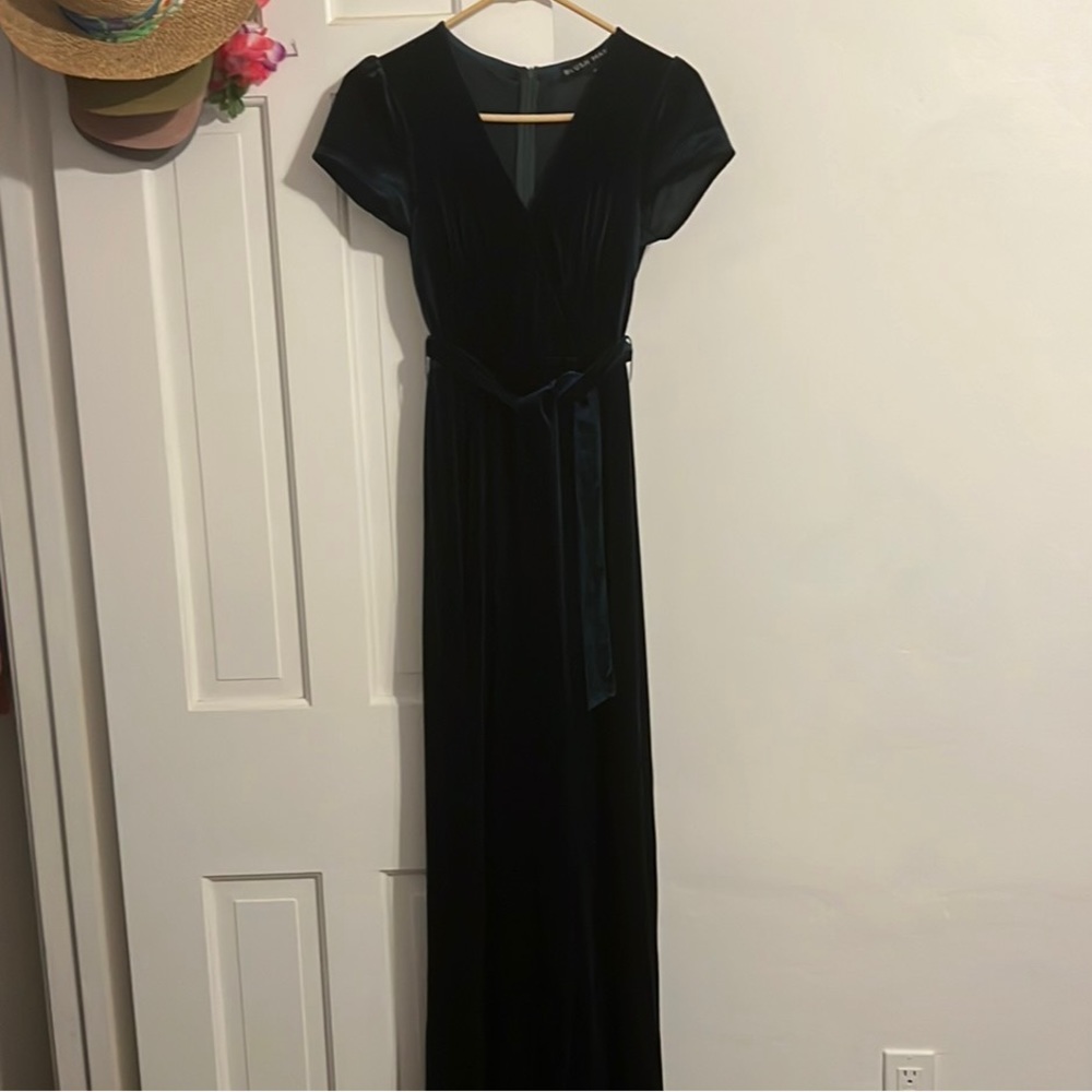 Green Velvet Gown